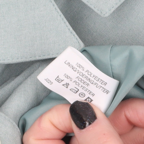 Modern Classics Women’s Green Long Buttoned Overcoat Size 18