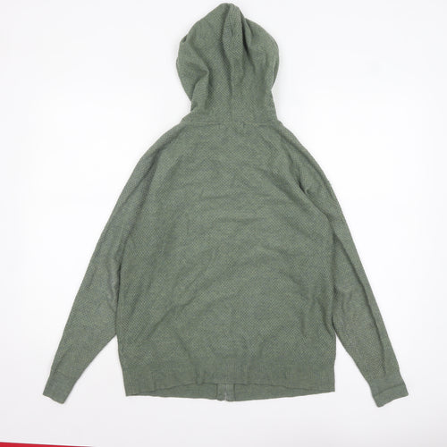 Marks and Spencer Women’s Green Hooded Full Zip Knit Jumper S