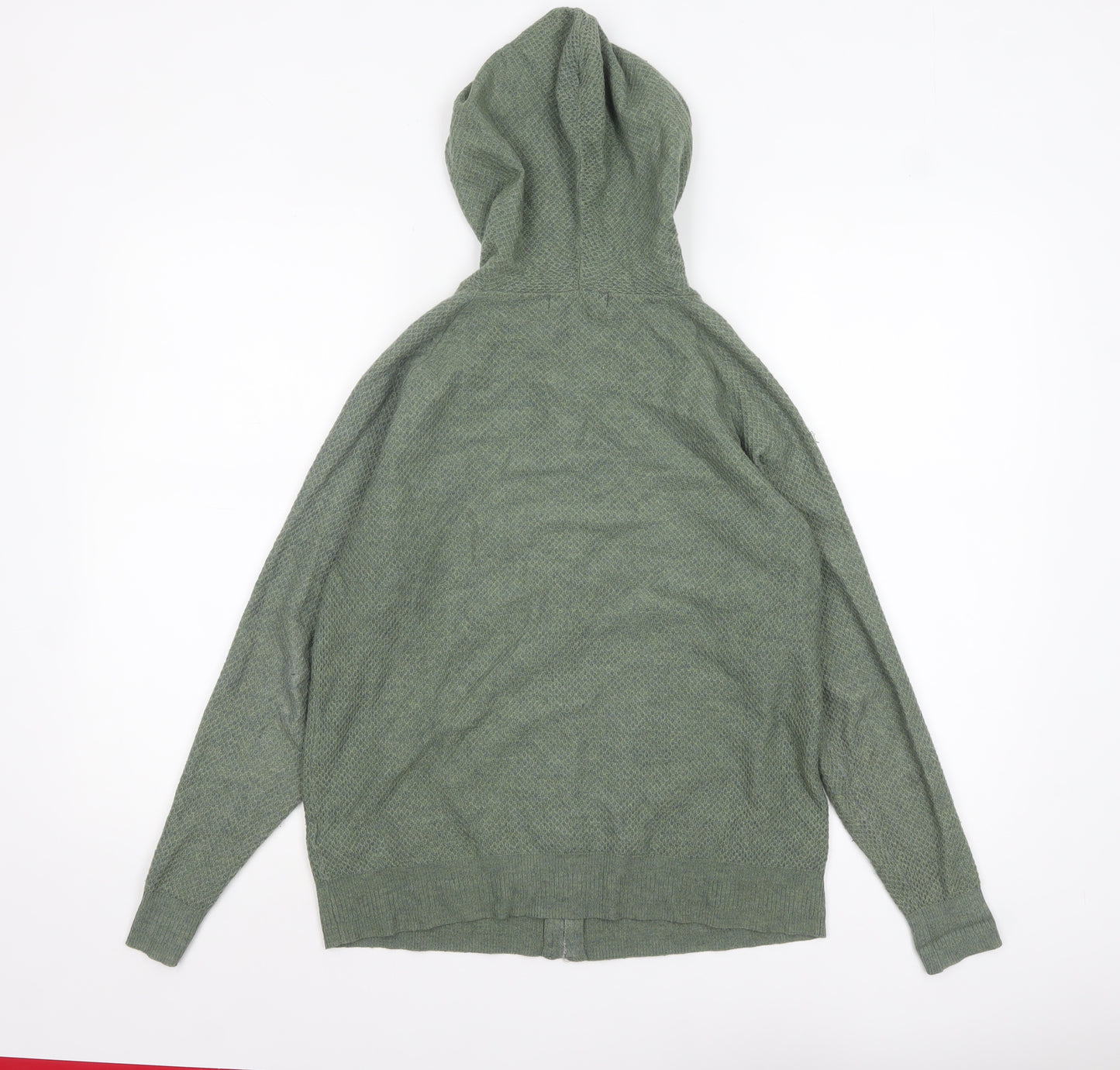 Marks and Spencer Women’s Green Hooded Full Zip Knit Jumper S