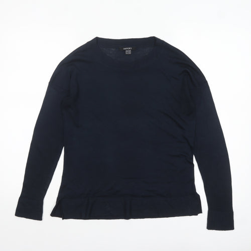 Esmara Women Blue Crew Neck Long Sleeve Pullover Jumper Size 10