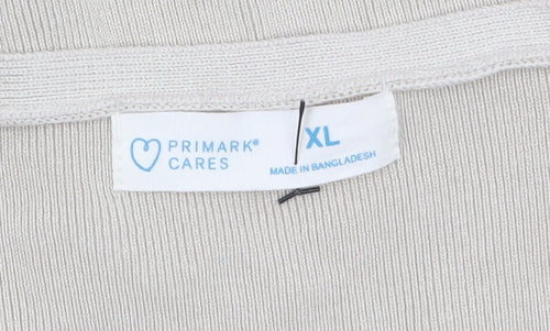 Primark Women’s Beige V-Neck Knit Sleeveless Vest XL
