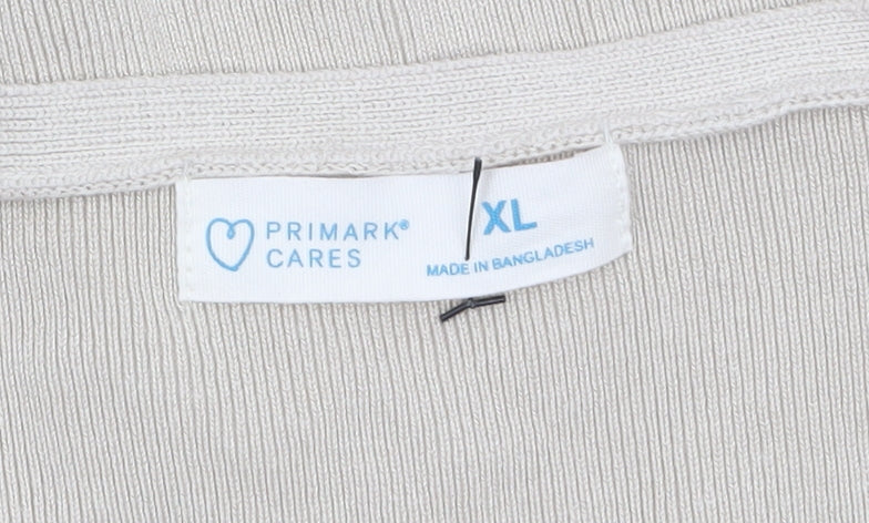 Primark Women’s Beige V-Neck Knit Sleeveless Vest XL