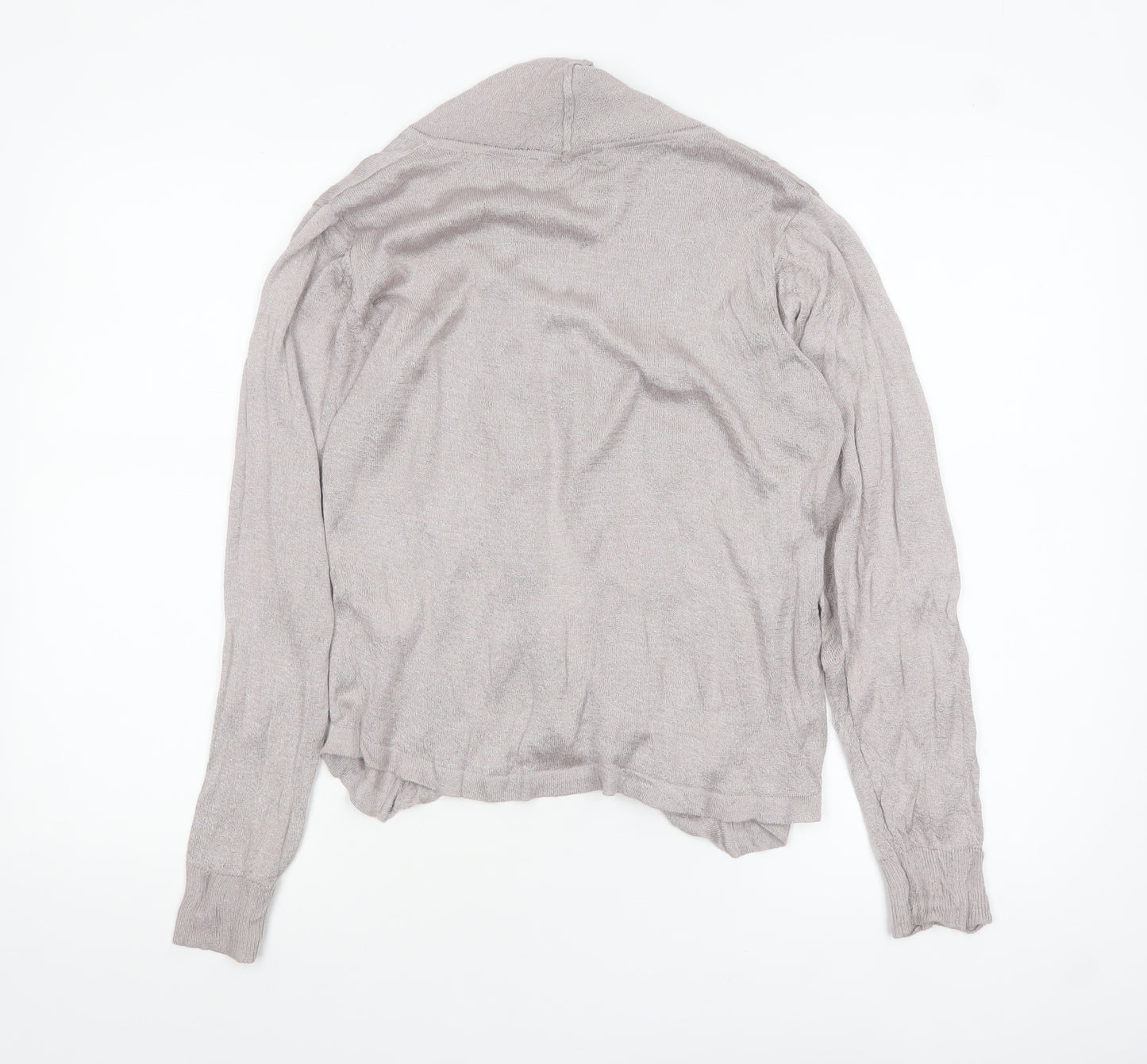 Sandwich Womens Grey Open Knit Long Sleeve Cardigan M