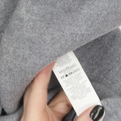 Primark Women's Grey Belted Mid-Length Overcoat Size 18