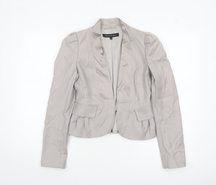 French Connection Women’s Beige Tailored Shawl Blazer Size 8