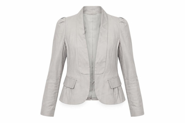 French Connection Women’s Beige Tailored Shawl Blazer Size 8