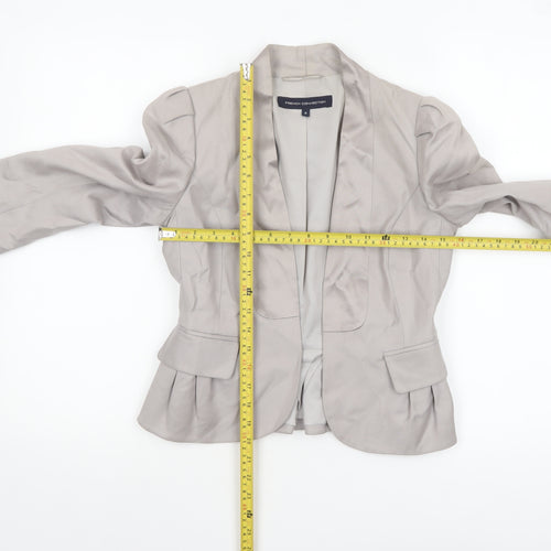 French Connection Women’s Beige Tailored Shawl Blazer Size 8