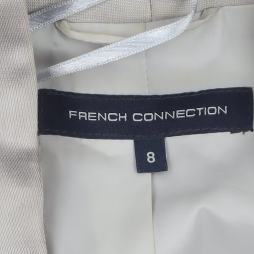 French Connection Women’s Beige Tailored Shawl Blazer Size 8