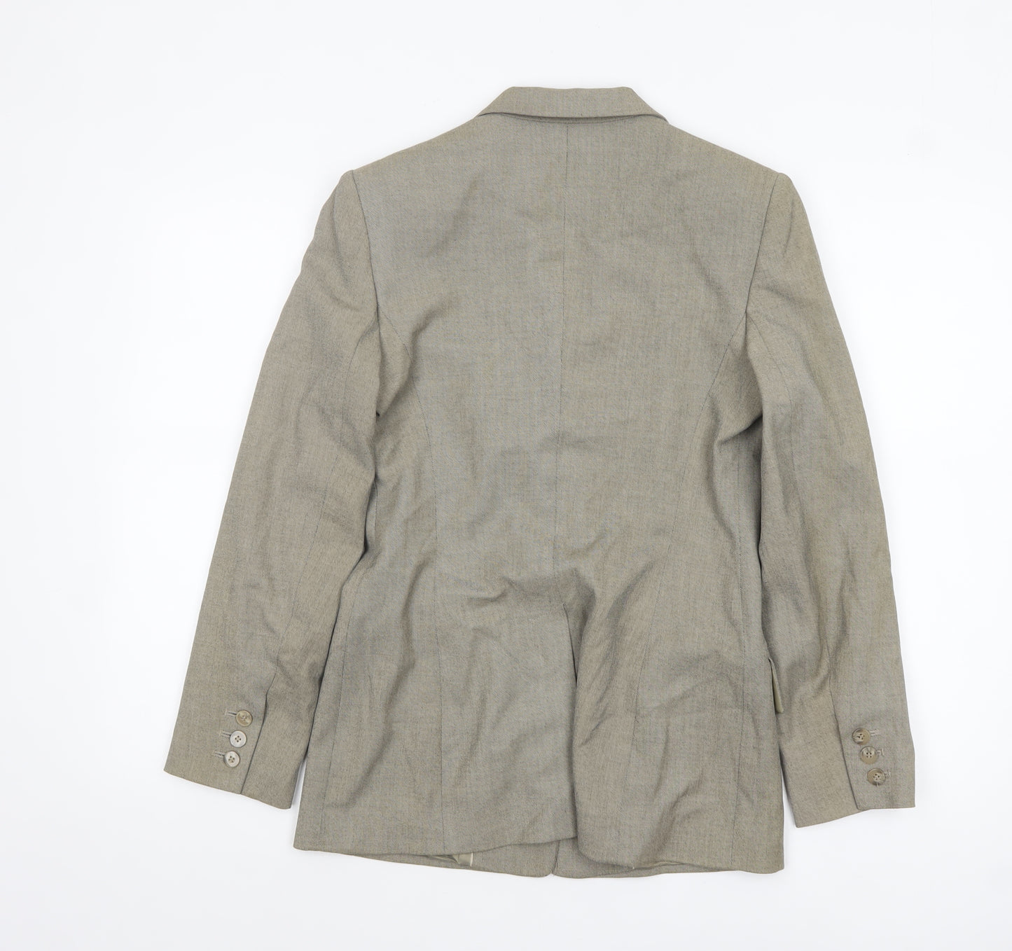 Next Women's Grey Single-Breasted Blazer Jacket Size 8 Classic Fit