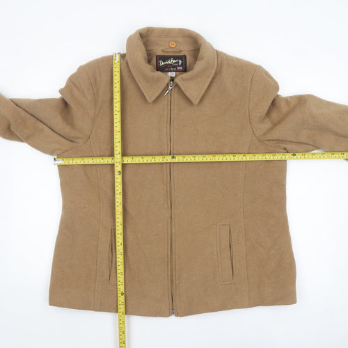 David Barry Women’s Beige Wool Blend Mid-Length Jacket UK 20
