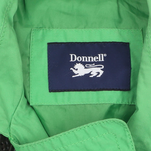 Donnell Women’s Green Trench Coat Belted Size 12 Classic Style