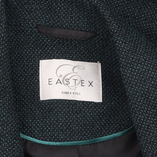 Eastex Women's Green Single Breasted Blazer Size 18 Classic Fit
