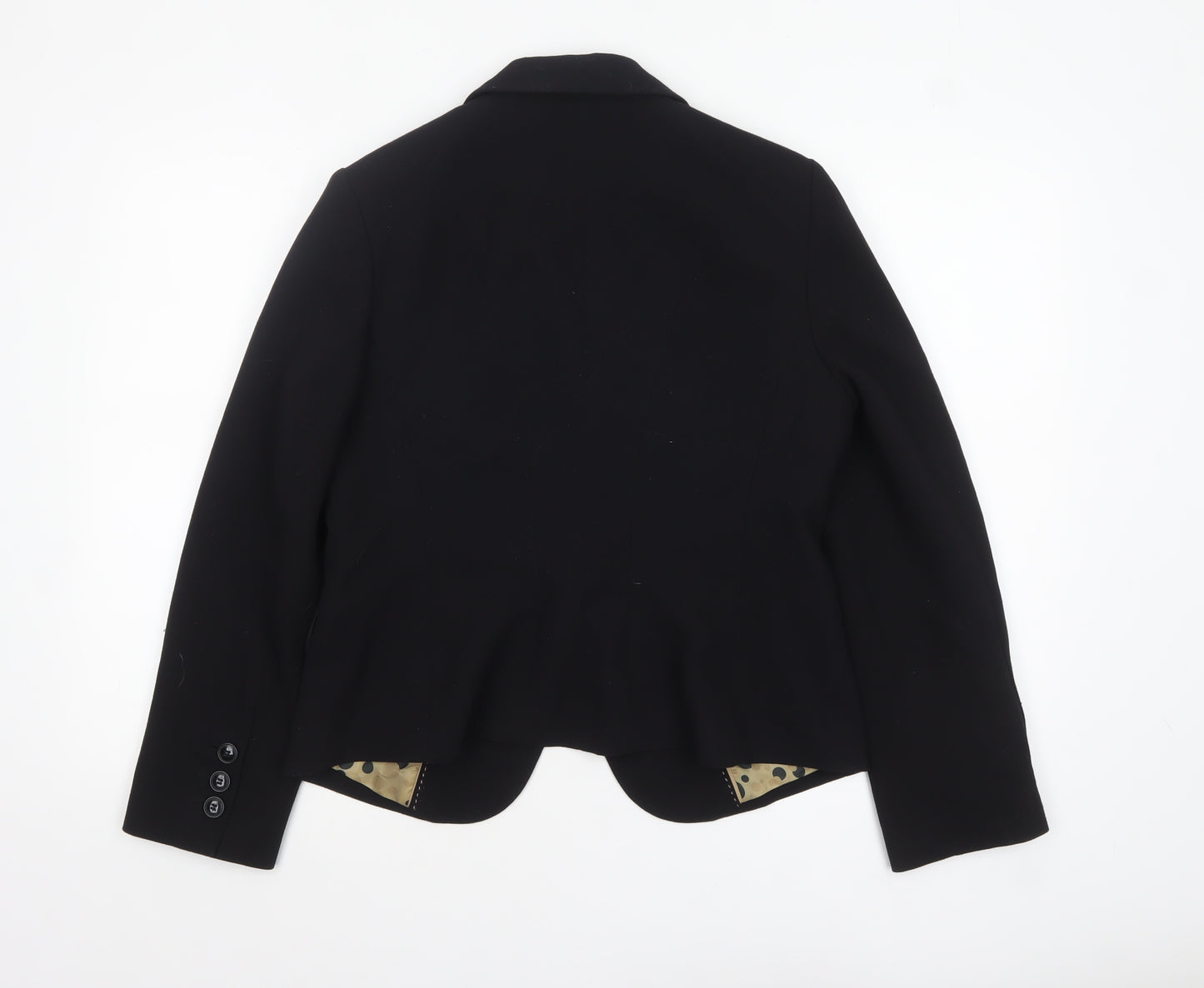 Marks & Spencer Women Black Size 14 Single-Breasted Blazer