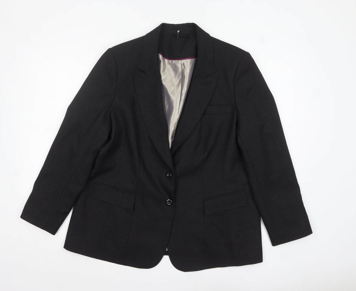 F&F Women Black Size 20 Classic Single-Breasted Suit Jacket