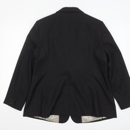 F&F Women Black Size 20 Classic Single-Breasted Suit Jacket