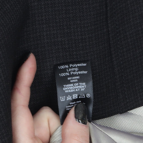 F&F Women Black Size 20 Classic Single-Breasted Suit Jacket