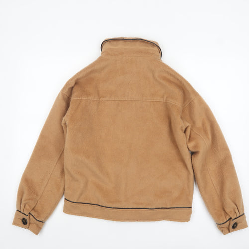 Firetrap Girls Beige Fleece Lined Button Jacket 13 Years