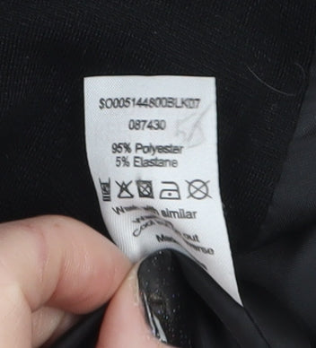 David Emanuel Women Black Size 18 Classic Single-Breasted Blazer