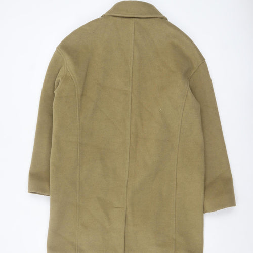 Marks and Spencer Womens Beige Regular Fit Overcoat Size 10
