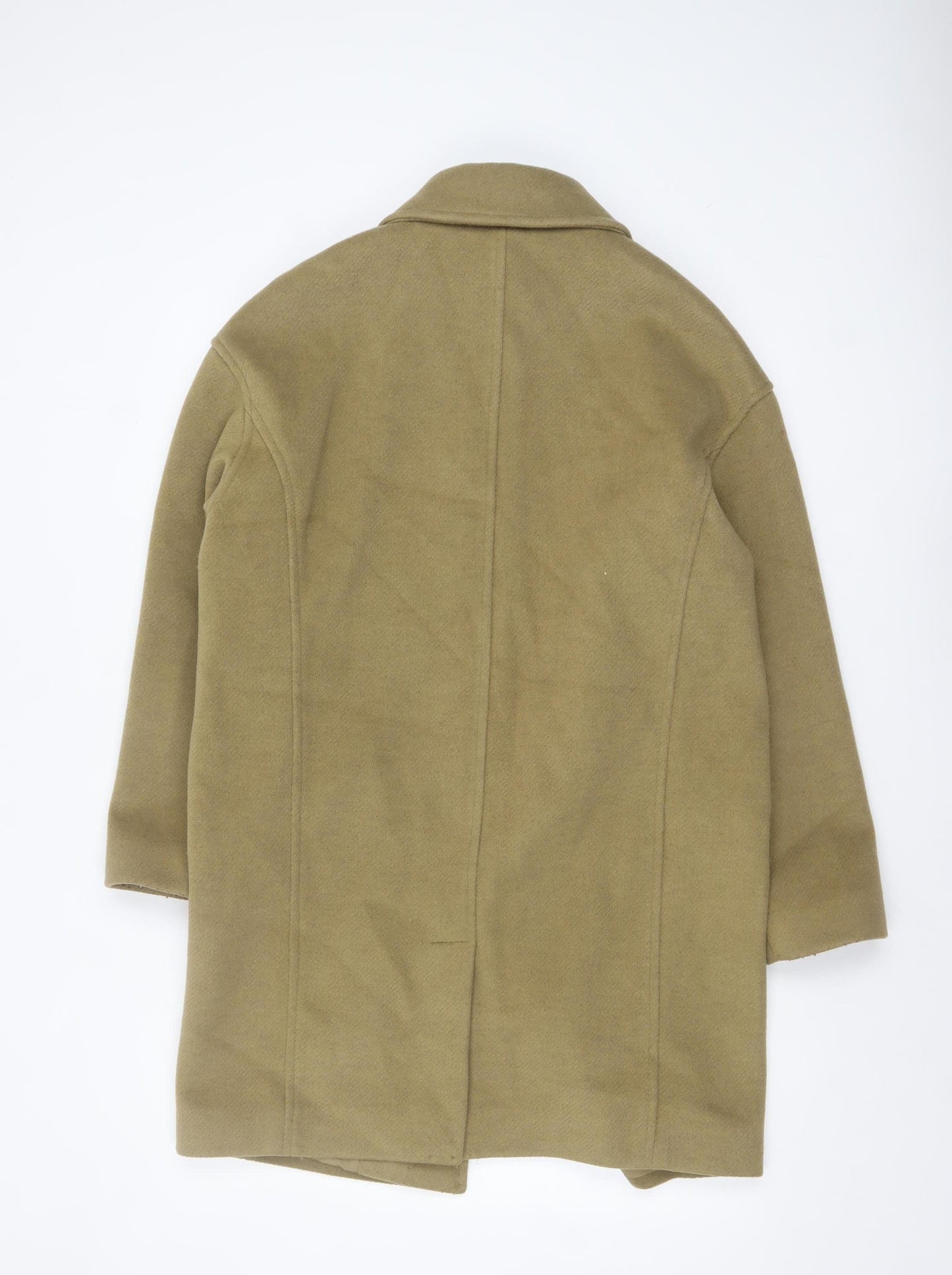 Marks and Spencer Womens Beige Regular Fit Overcoat Size 10