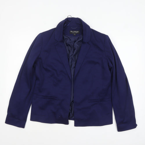 Miss Selfridge Women's Blue Suit Jacket UK 12 Single-Breasted Blazer