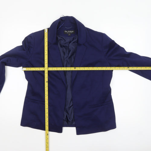 Miss Selfridge Women's Blue Suit Jacket UK 12 Single-Breasted Blazer