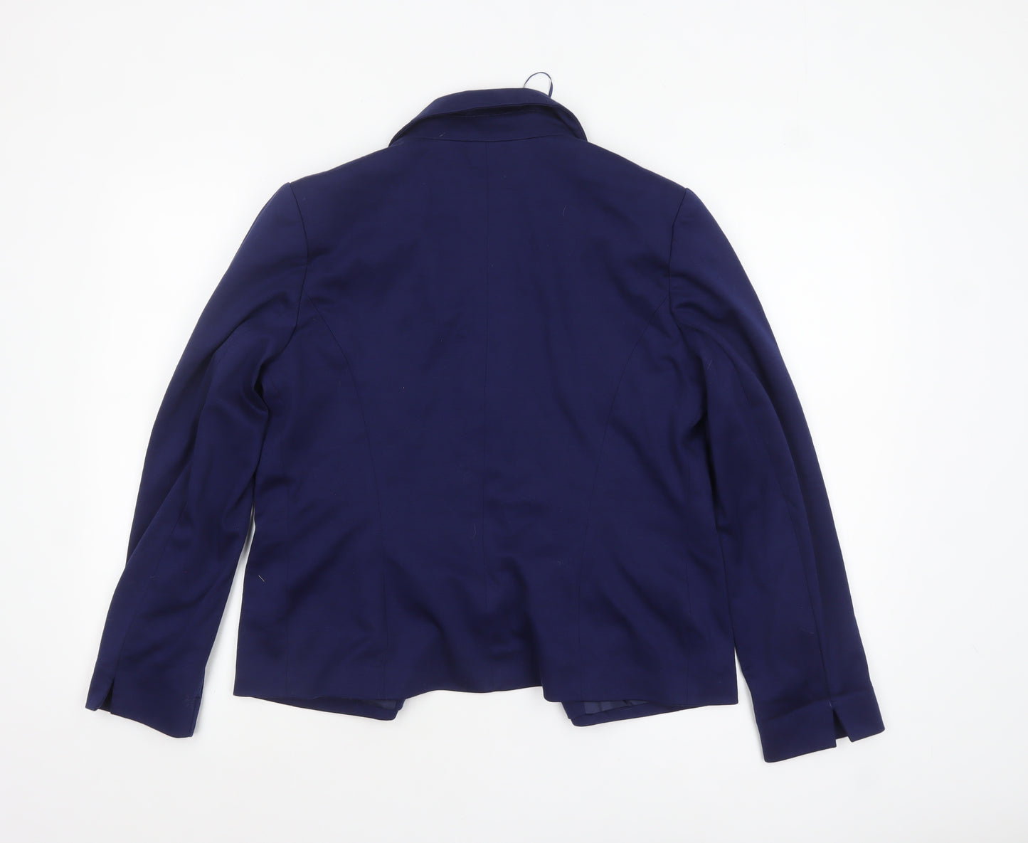 Miss Selfridge Women's Blue Suit Jacket UK 12 Single-Breasted Blazer