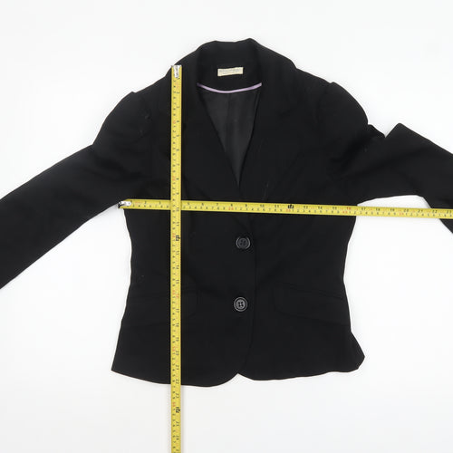 Miss Selfridge Women's Black Size 12 Classic Tailored Blazer Jacket