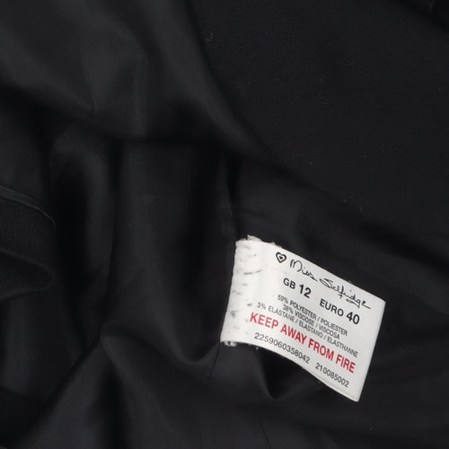 Miss Selfridge Women's Black Size 12 Classic Tailored Blazer Jacket