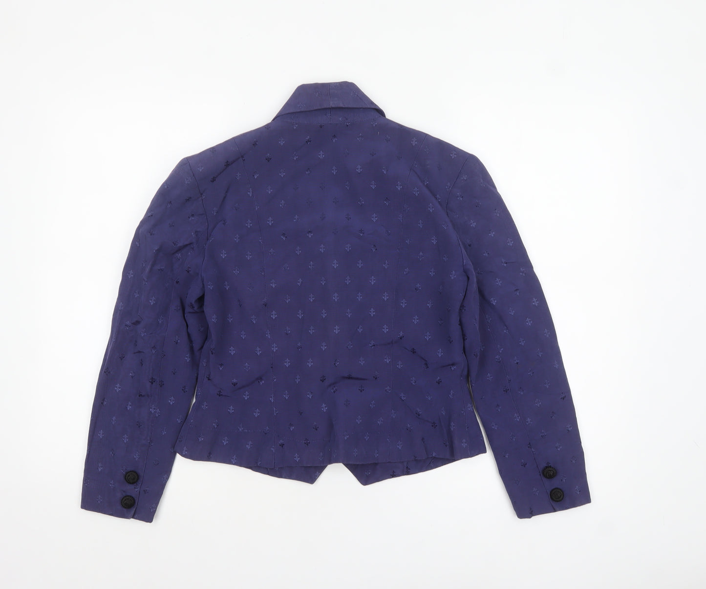 Monsoon Women Purple Size 12 Single-Breasted Twill Blazer Jacket