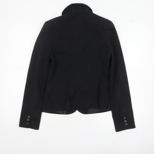 Next Women's Black Size 8 Shawl Collar Tailored Blazer