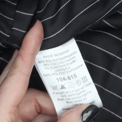 Next Women's Black Size 8 Shawl Collar Tailored Blazer