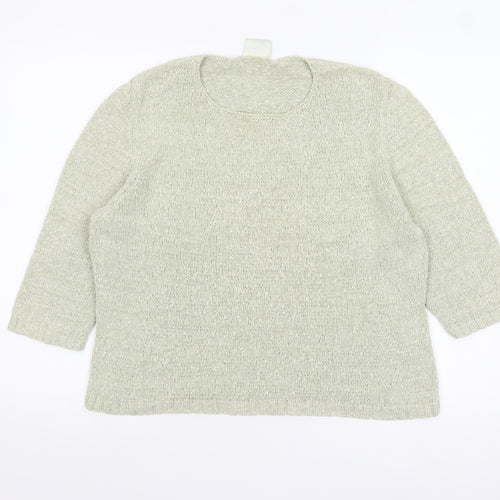 Eastex Women’s Beige Knit Pullover Jumper UK 12 3/4 Sleeve