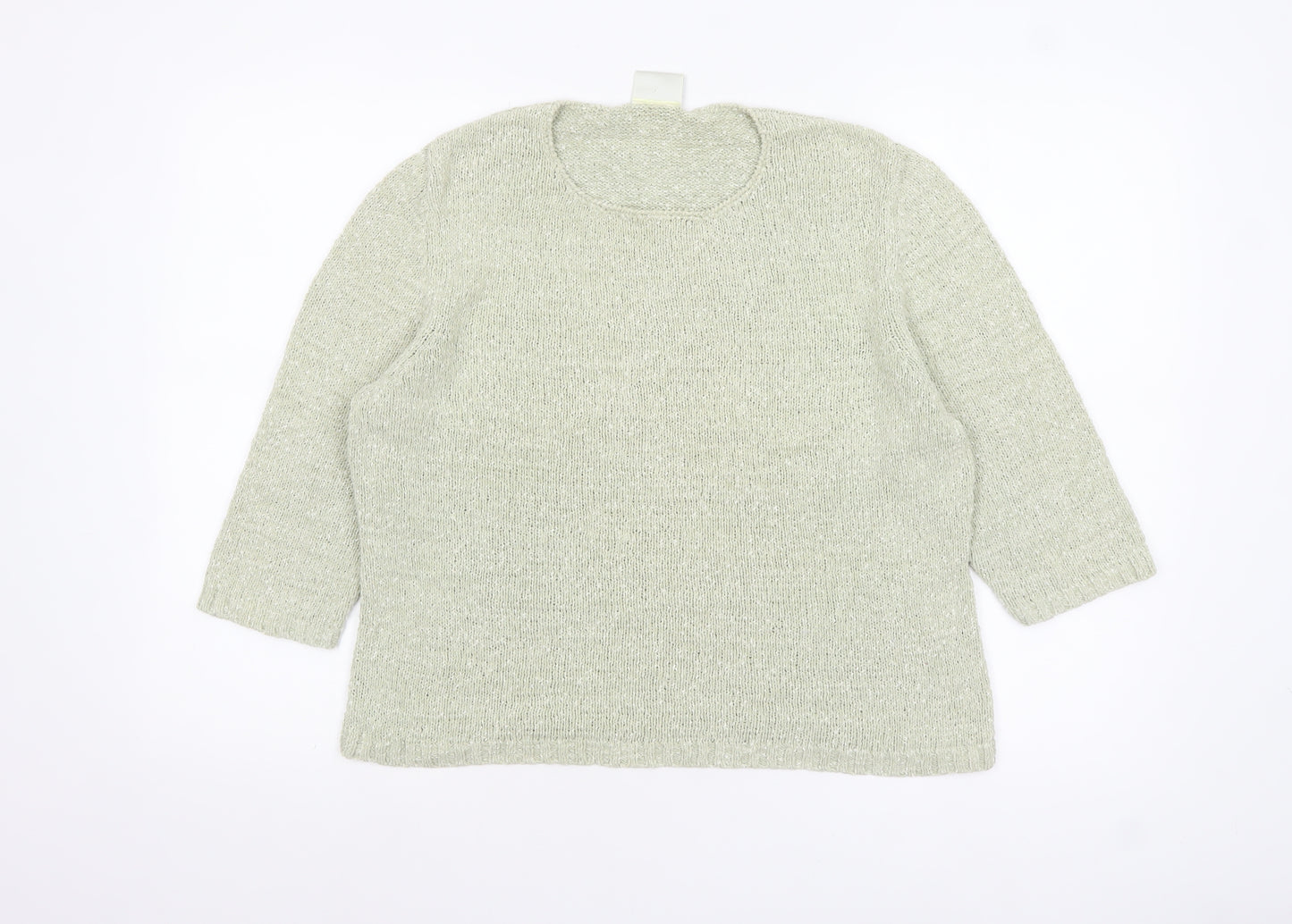 Eastex Women’s Beige Knit Pullover Jumper UK 12 3/4 Sleeve