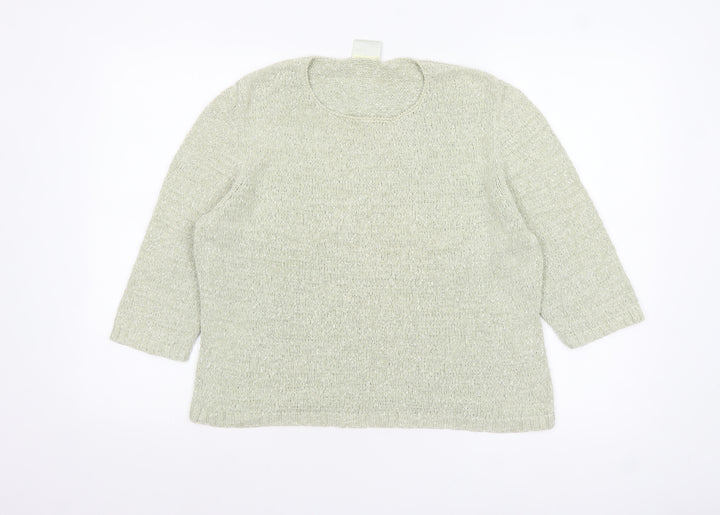 Eastex Women’s Beige Knit Pullover Jumper UK 12 3/4 Sleeve