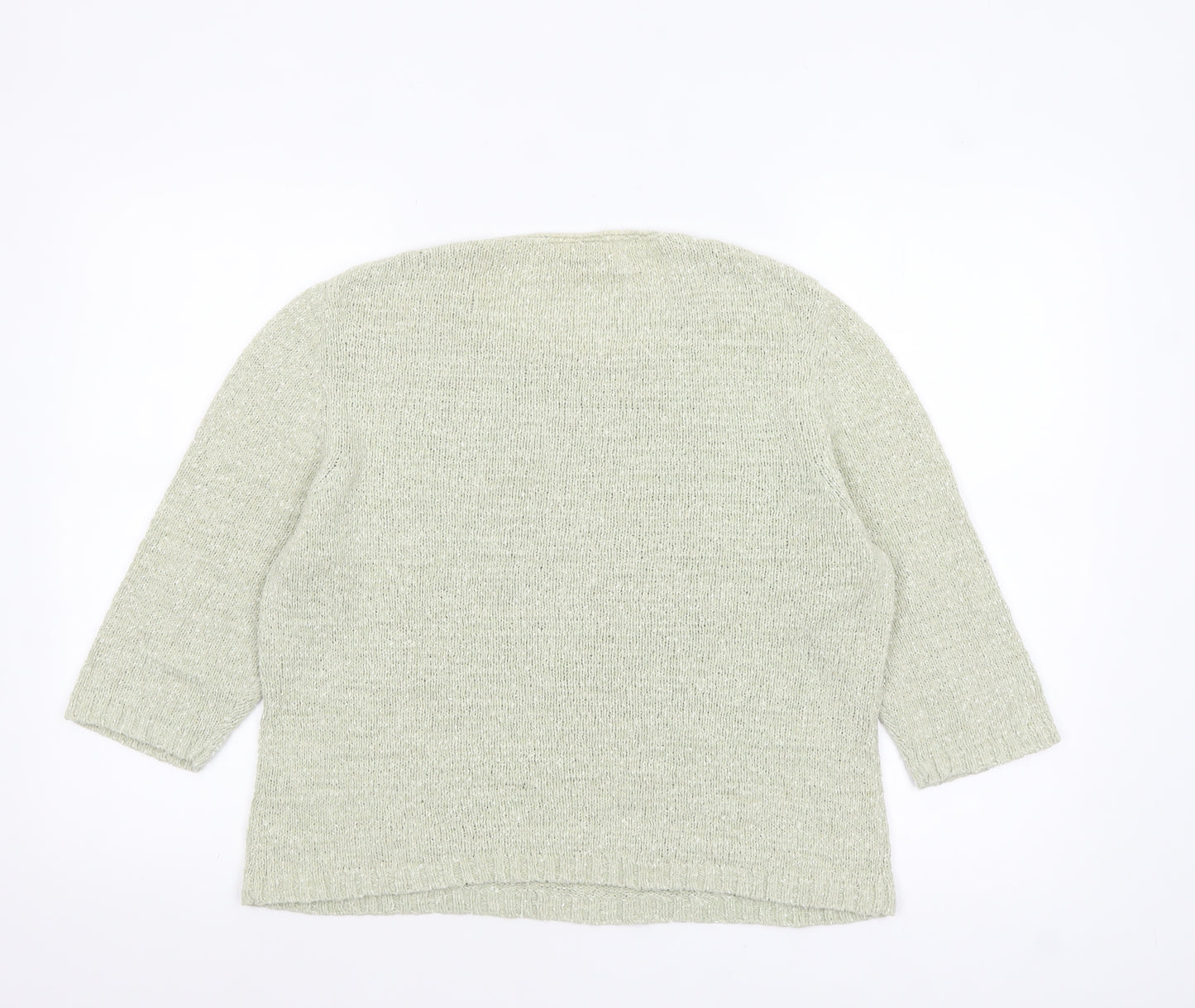 Eastex Women’s Beige Knit Pullover Jumper UK 12 3/4 Sleeve