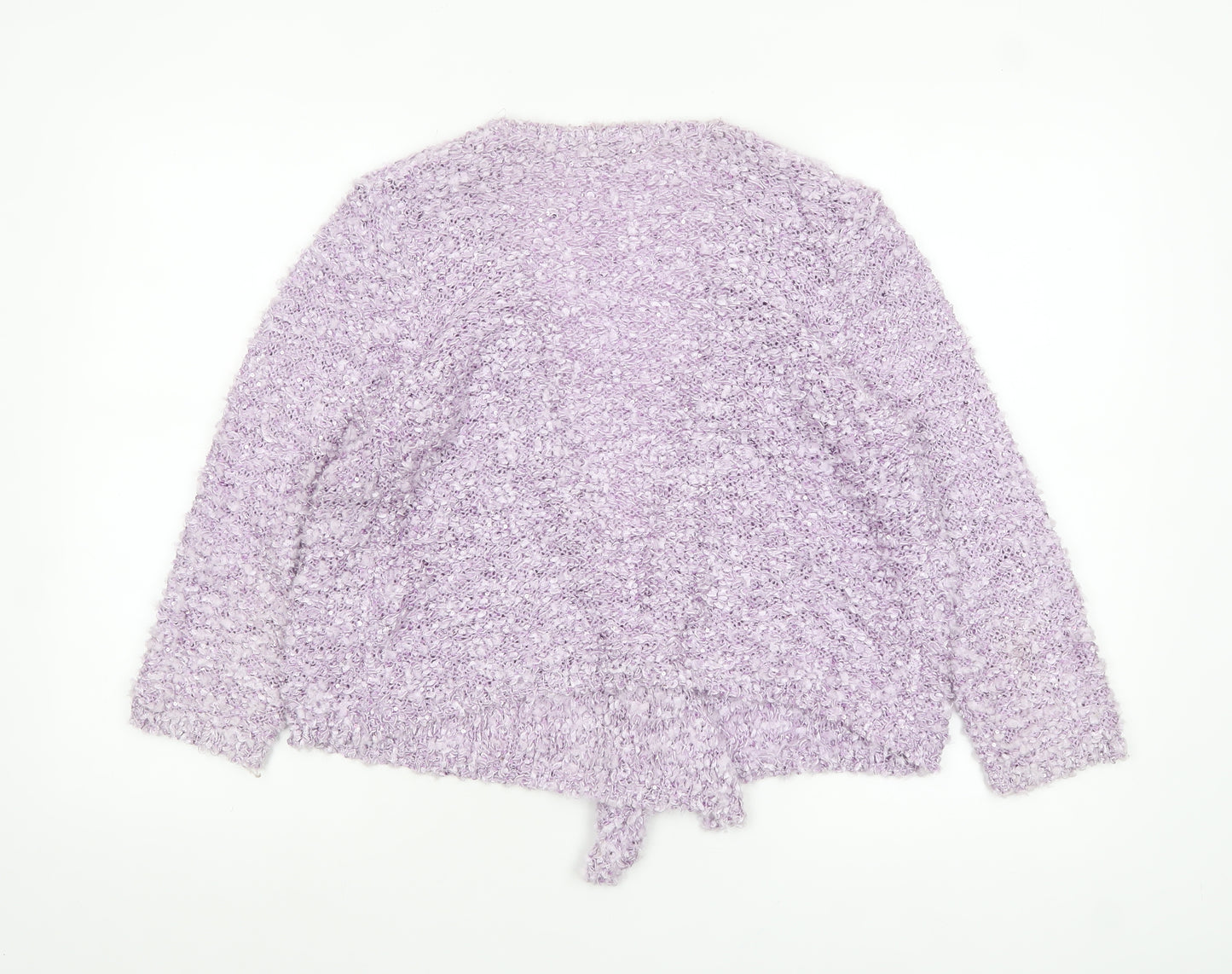 Urban by XENO Women's Purple Sequin Knit Cardigan Size M Relaxed Fit