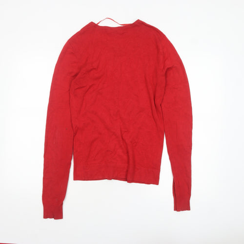 Long Tall Sally Women's Red XS Cardigan Knit Jumper