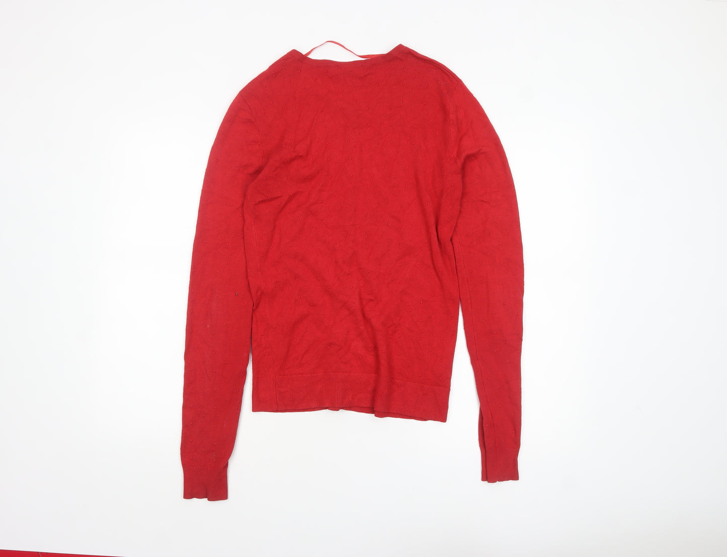 Long Tall Sally Women's Red XS Cardigan Knit Jumper