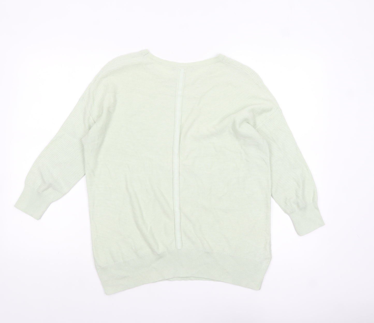 Laura Ashley Women Green Size 10 Crew Neck Lightweight Pullover Jumper
