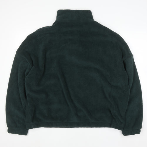 ASOS Design Women's Dark Green Fleece Pullover Sweatshirt UK 12-14