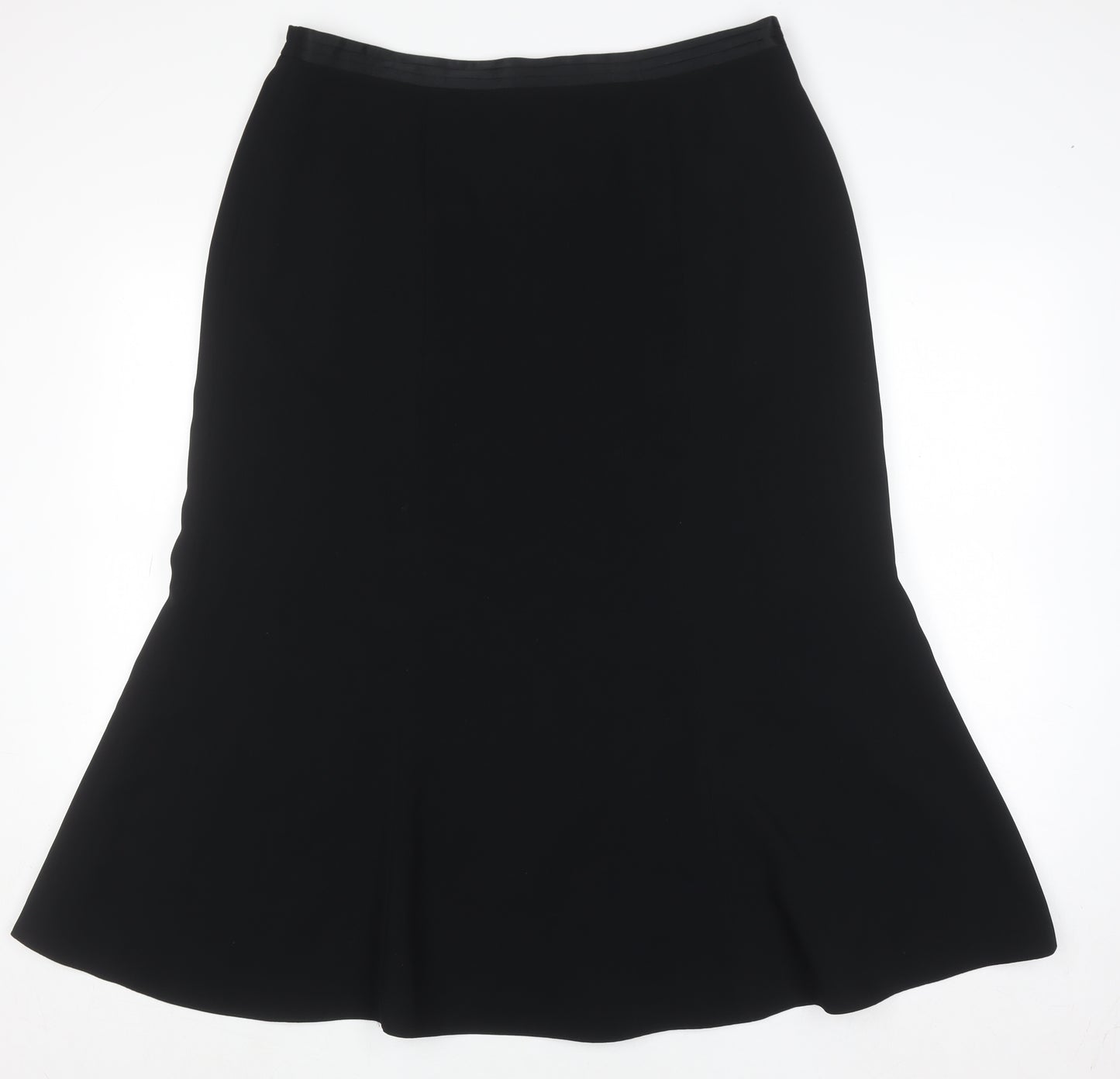 Jacques Vert Women’s Black Midi Trumpet Skirt Size 18 Lined Formal