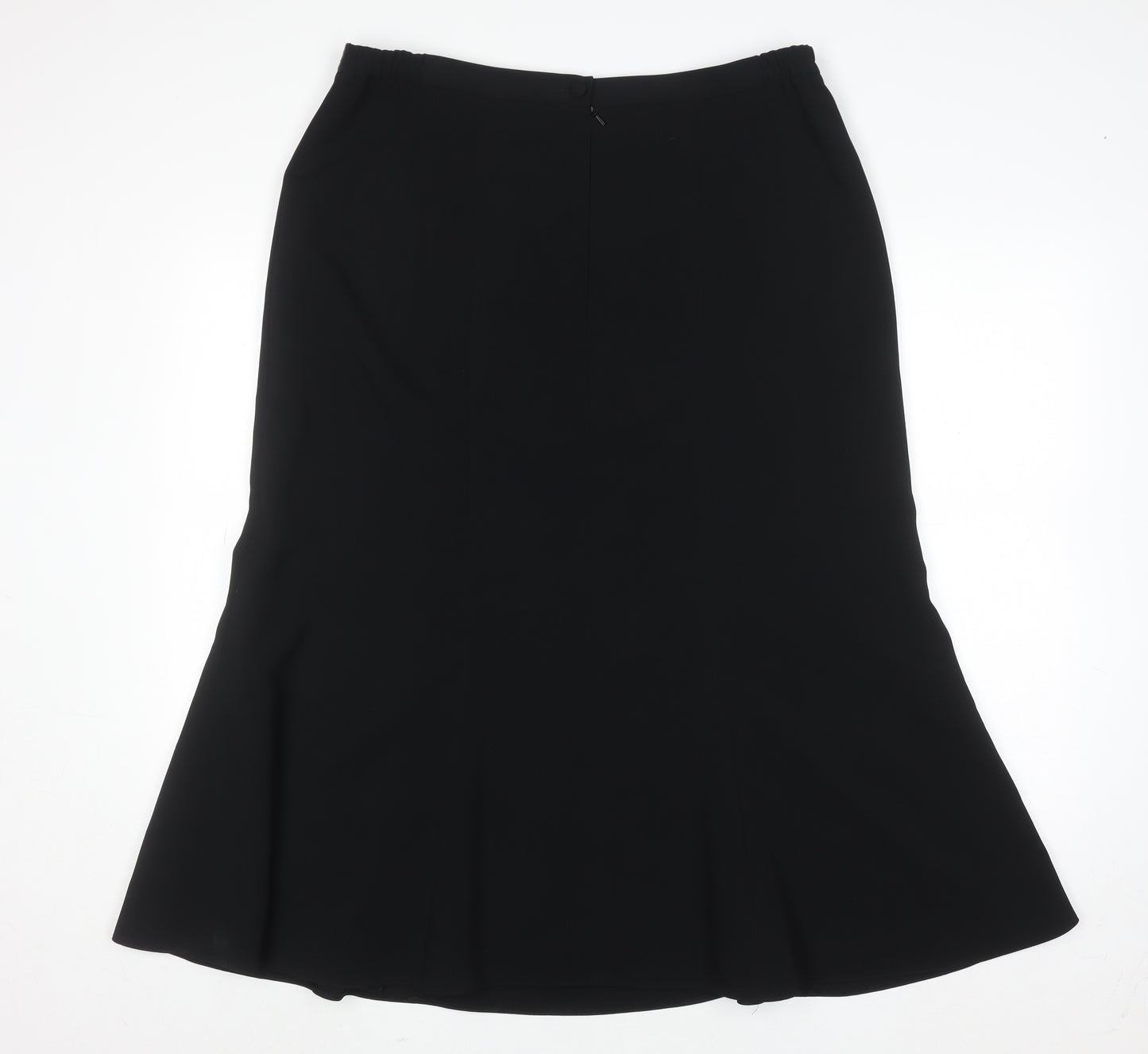 Jacques Vert Women’s Black Midi Trumpet Skirt Size 18 Lined Formal