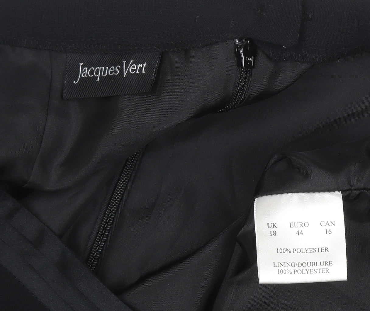 Jacques Vert Women’s Black Midi Trumpet Skirt Size 18 Lined Formal
