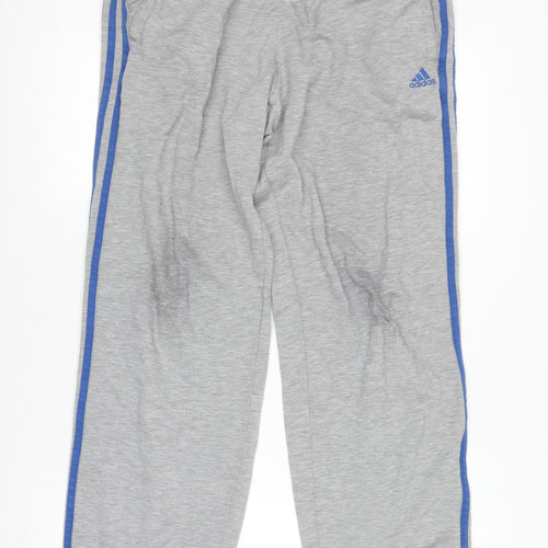 Adidas Men's Grey Track Pants M Performance Essentials