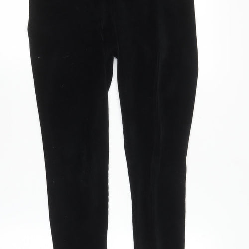 Nutmeg Womens Black Corduroy Stretch Leggings Size 8