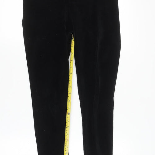 Nutmeg Womens Black Corduroy Stretch Leggings Size 8
