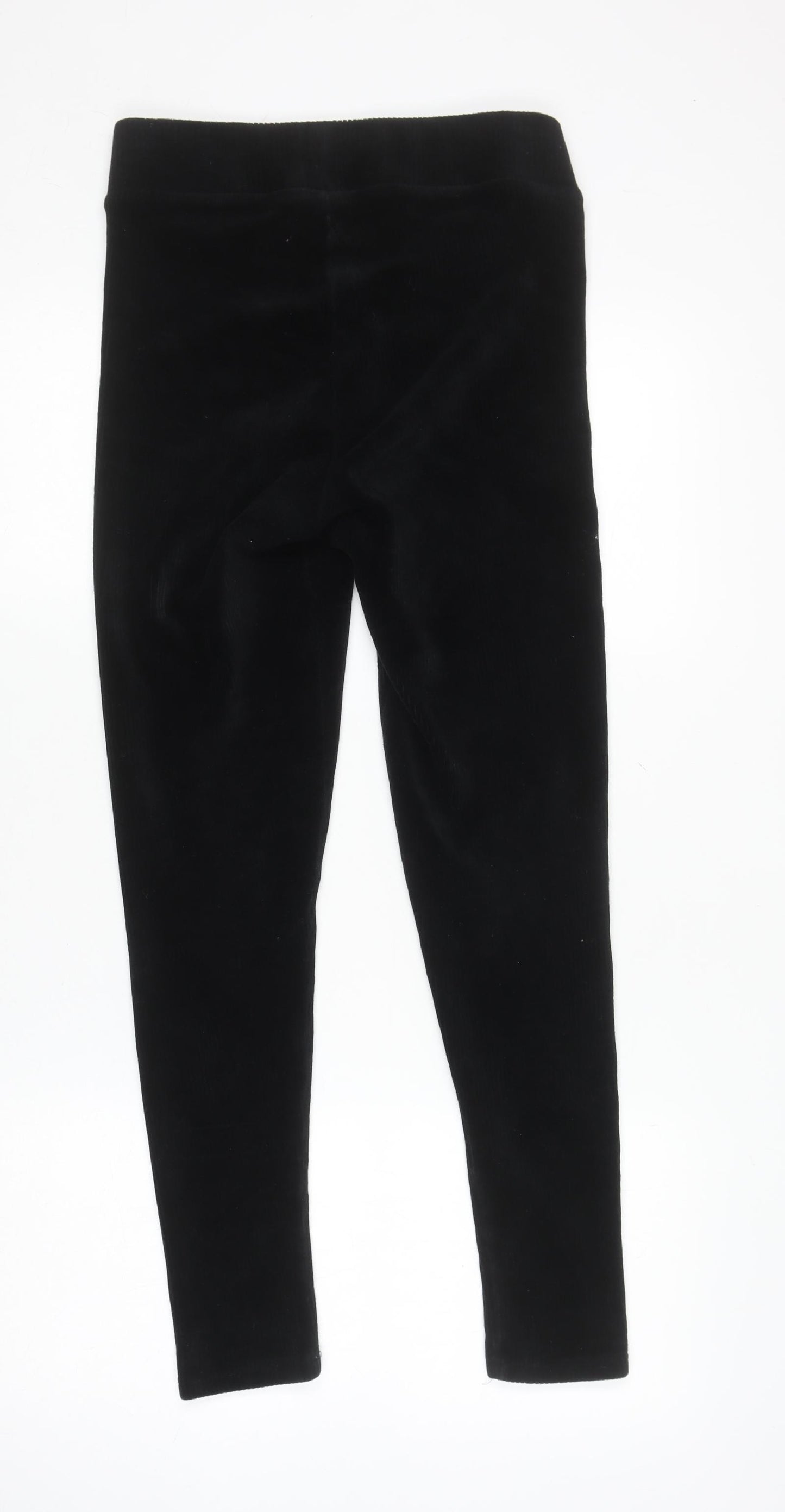 Nutmeg Womens Black Corduroy Stretch Leggings Size 8