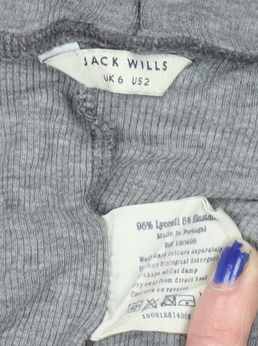 Jack Wills Womens Grey Slim Fit Jogger Trousers Size 6