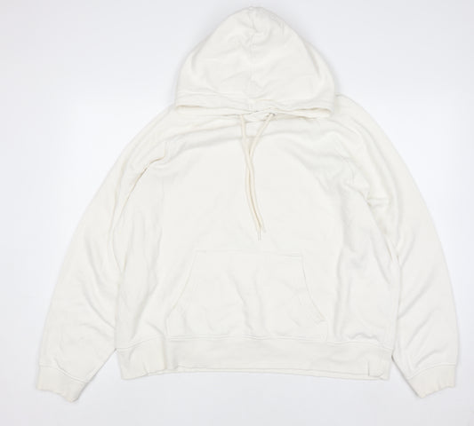 H&M Divided Women Ivory Pullover Hoodie UK M